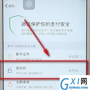 微信设置钱包锁的基础操作截图