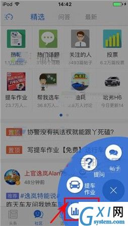 在易车网里发起投票的简单操作截图