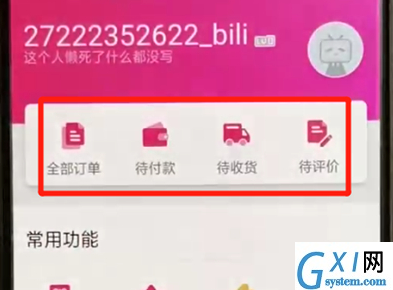 哔哩哔哩查看订单的图文操作截图