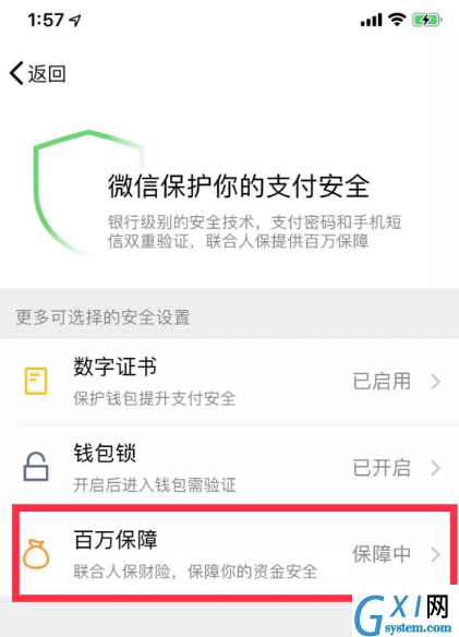 微信钱包提高安全性的操作技巧截图