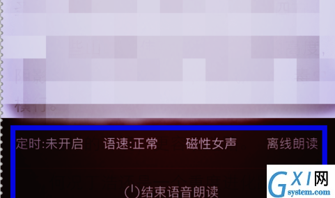 掌阅听书设置声音类型的操作过程截图