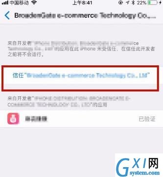 iPhonexs max添加信任的操作步骤截图