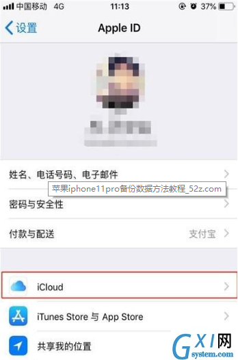 iphone11pro备份数据的操作过程截图