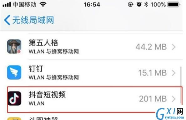 iPhone11pro max设置应用禁止使用流量的方法步骤截图