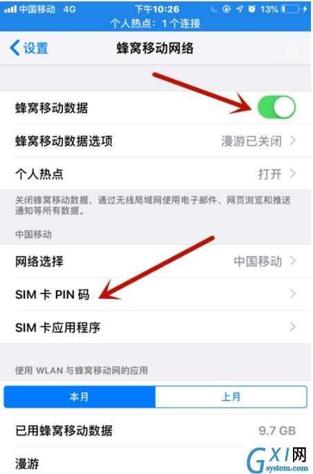 iOS12给手机SIM卡加PIN码的详细步骤截图