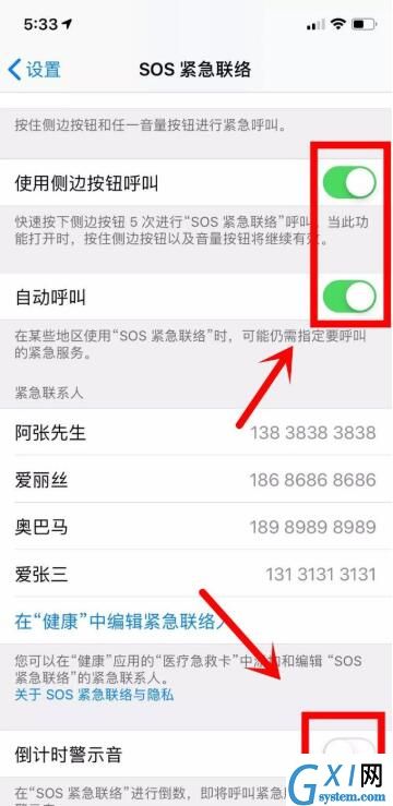 苹果手机SOS紧急联络设置技巧详解截图