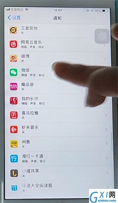 苹果手机微信设置不显示内容的方法截图