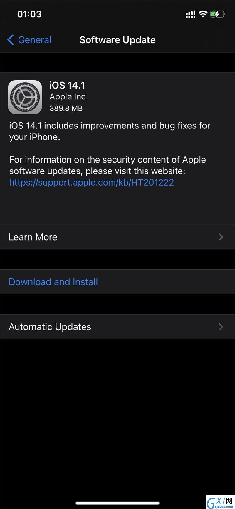 ios14.1正式版更新了什么?iOS14.1正式版更新内容截图