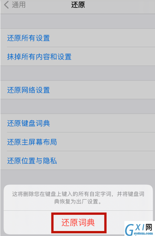苹果12怎么删除输入法记忆 苹果12还原键盘词典方法截图