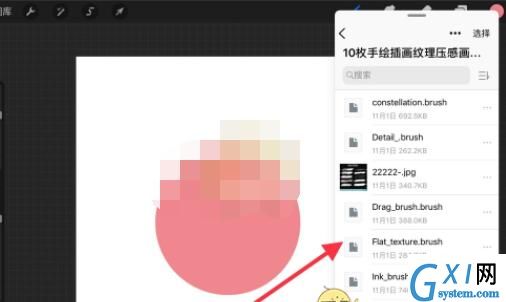 procreate怎么批量导入笔刷?procreate批量导入笔刷方法截图