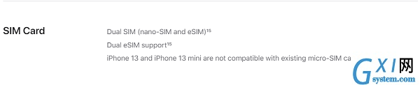 iPhone13mini支不支持双卡双待?iPhone13mini双卡双待介绍截图