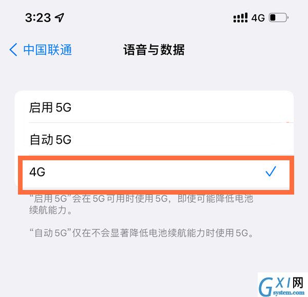 苹果13如何切换4g？苹果13切换4g的方法截图