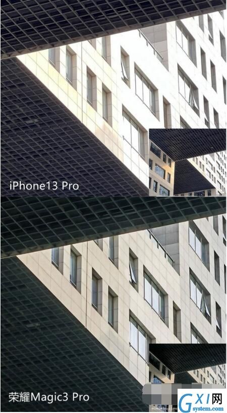 iPhone13Pro和荣耀magic3Pro拍远景哪个好？iPhone13Pro和荣耀magic3Pro远景效果对比截图