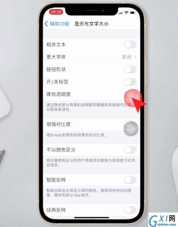 苹果手机怎么设置透明度?苹果手机降低透明度方法介绍截图