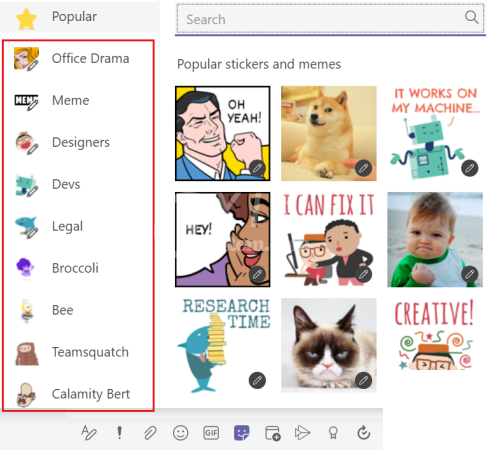 Microsoft Teams怎么制定个性化贴纸？Microsoft Teams制定个性化贴纸教程截图