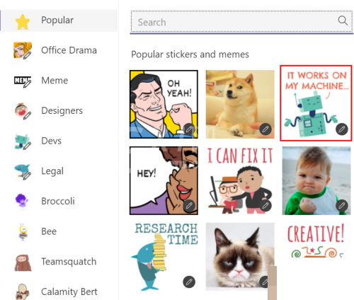 Microsoft Teams怎么制定个性化贴纸？Microsoft Teams制定个性化贴纸教程截图