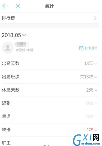 在钉钉里查看平均工作时长的教程截图