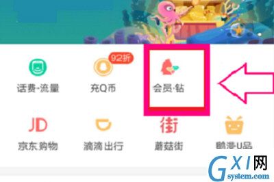 在QQ里开通黄钻的操作流程截图