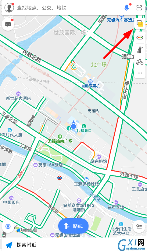 在高德地图中查看环境地图的具体步骤