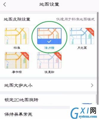 高德地图APP更改地图皮肤的操作流程截图