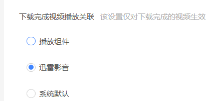 迅雷11怎么设置下载完成时播放关联？迅雷11设置下载完成时播放关联的方法截图