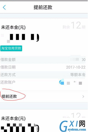 在网商银行中提前还款的具体操作步骤截图