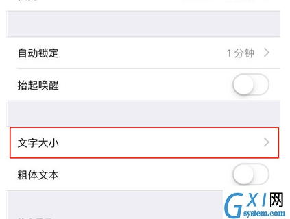 iphone xr调整字体大小的操作流程截图
