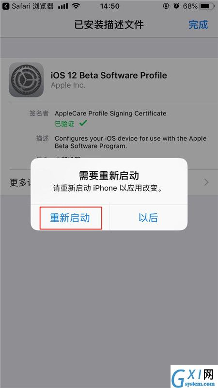 ios12中安装描述文件的简单教程截图