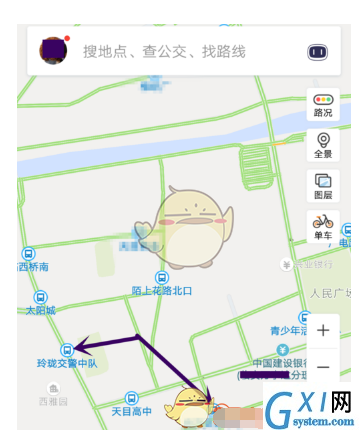 在百度地图中设置主题的图文讲解截图