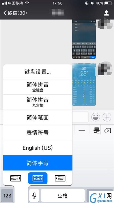 iPhonexs设置手写输入的操作过程截图