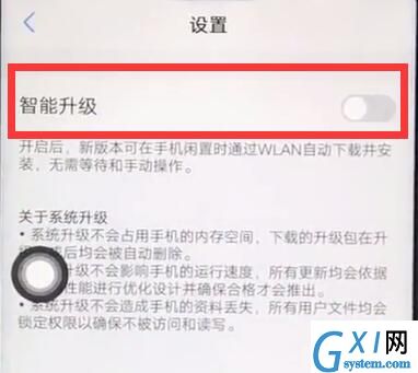 vivoz1关掉系统自动升级的操作步骤截图