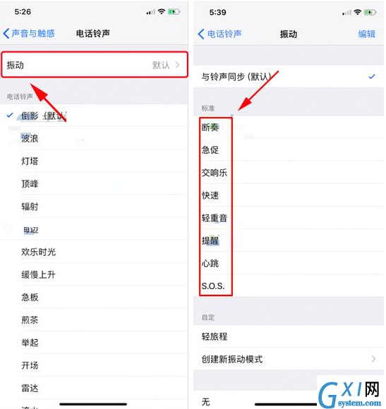 iPhone X更换振动模式的操作过程截图