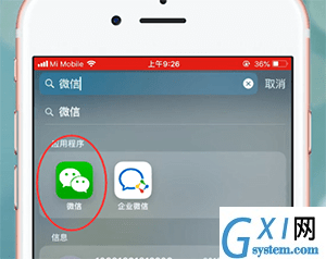 苹果手机里微信找不到了的处理操作截图