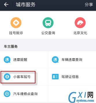 支付宝中查询汽车摇号结果的具体步骤截图