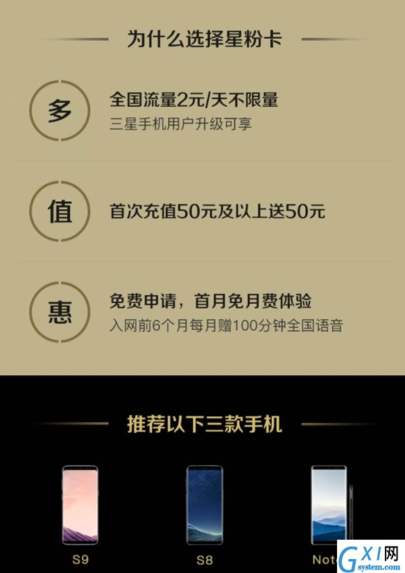 申请办理星粉卡的具体操作步骤截图