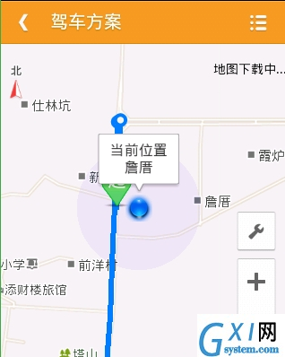 老虎地图APP中搜索路线的步骤介绍截图