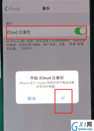 在iphonexs里进行备份的图文操作过程截图