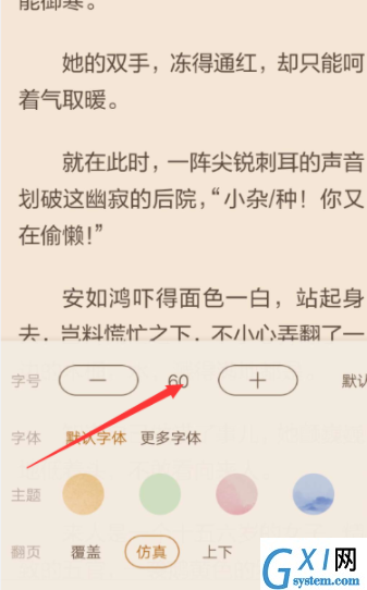 在看小说中开启自动翻页的图文教程截图