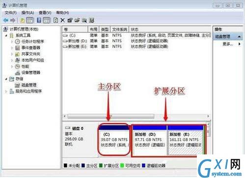 win7系统增加c盘空间的具体操作过程介绍截图