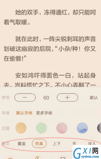 在看小说中开启自动翻页的图文教程截图