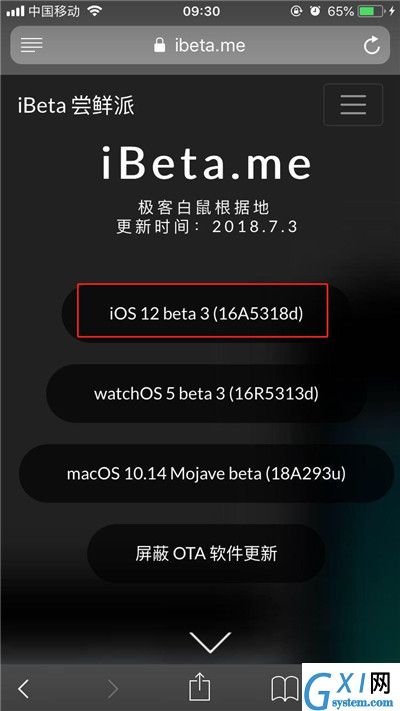 ios12beta3升级的方法介绍截图