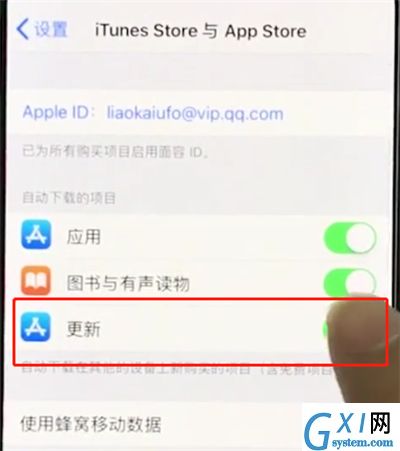 iphonexr关掉软件自动更新的操作流程截图