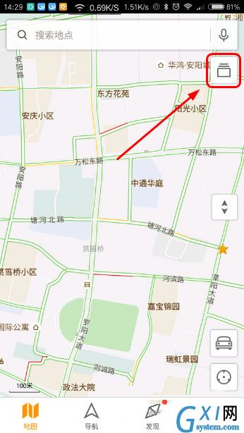 腾讯地图APP中查看卫星图的具体步骤