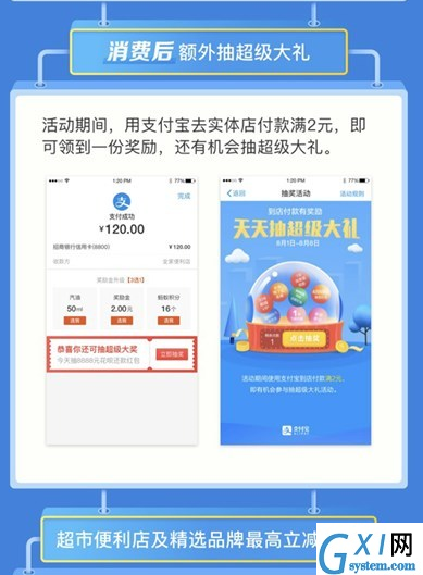 在支付宝里到店付款进行抽奖的方法介绍