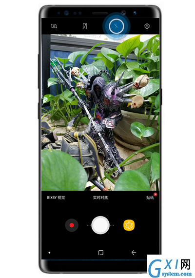 使用三星note8照相时开启闪光灯的具体操作截图