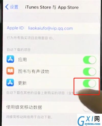 iphonexs关掉软件自动更新的图文操作截图