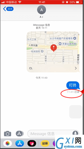 苹果手机里imessage查看已读的简单操作截图