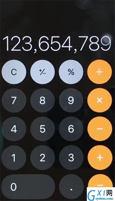 苹果6plus中回删计算器数字的简单步骤截图