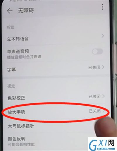 荣耀9x开启放大功能的操作教程截图