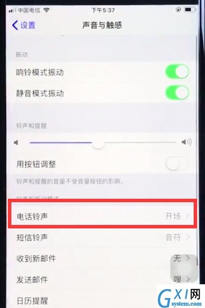 ios12中换铃声操作步骤截图